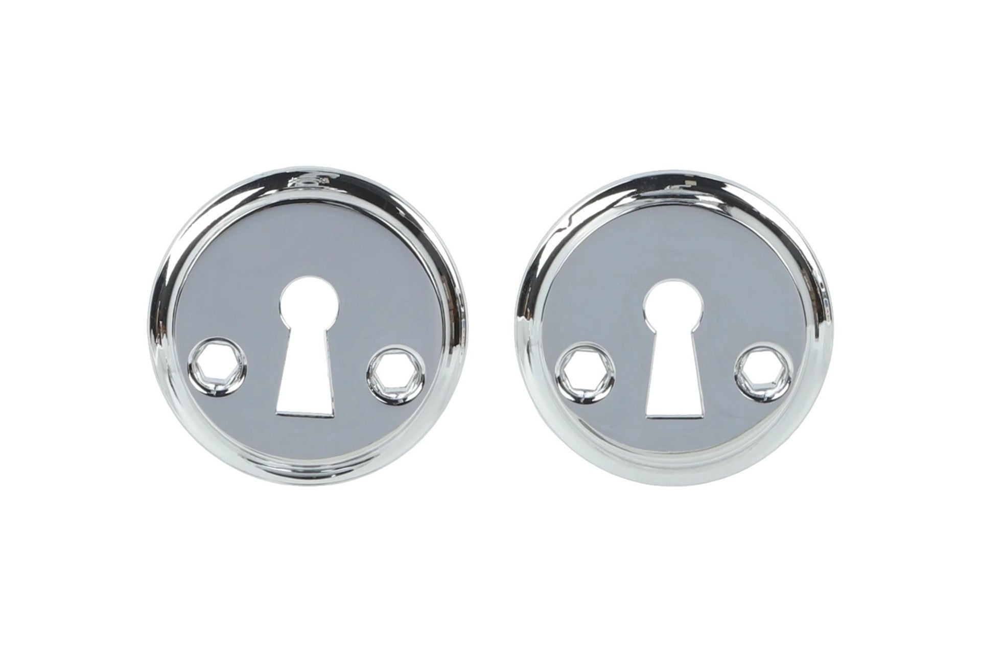 Straight key plate Silver